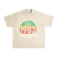 Sandshell est. 1983 vintage 1983 limited edition 39th birthday retro pullover ho Urban Heavy Tee - linhVisuals