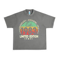 Est. 1983 Vintage 1983 Limited Edition 39th Birthday Retro Pullover Ho Urban Heavy Tee | Teevron