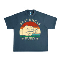 Midnight Navy vintage best uncle ever fist bump funny uncle fathers day Urban Heavy Tee - linhVisuals