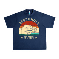 Navy vintage best uncle ever fist bump funny uncle fathers day Urban Heavy Tee - linhVisuals