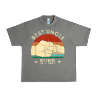 Vintage Best Uncle Ever Fist Bump Funny Uncle Fathers Day Urban Heavy Tee | Teevron
