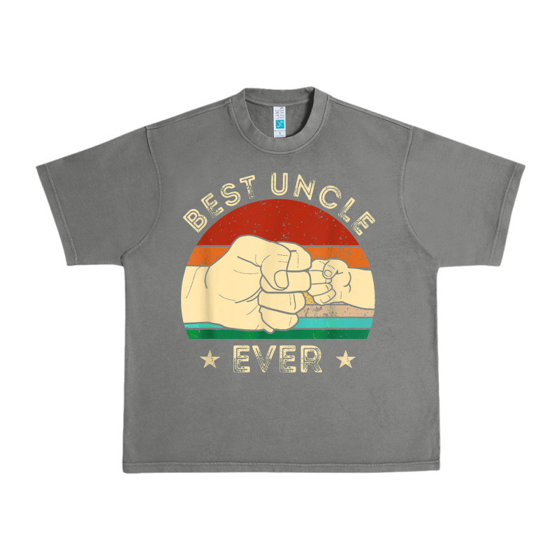 Vintage Best Uncle Ever Fist Bump Funny Uncle Fathers Day Urban Heavy Tee by linhVisuals | Teevron