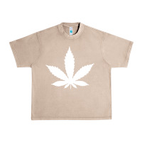 French Oak weed leaf in a pocket marijuana cannabis Urban Heavy Tee - linhVisuals