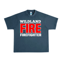 Midnight Navy wildland fire rescue department firefighters firemen uniform Urban Heavy Tee - linhVisuals