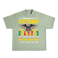 Oil Green proud vietnam veteran son gifts raised by my hero veteran day Urban Heavy Tee - linhVisuals