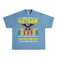 Pebble Blue proud vietnam veteran son gifts raised by my hero veteran day Urban Heavy Tee - linhVisuals