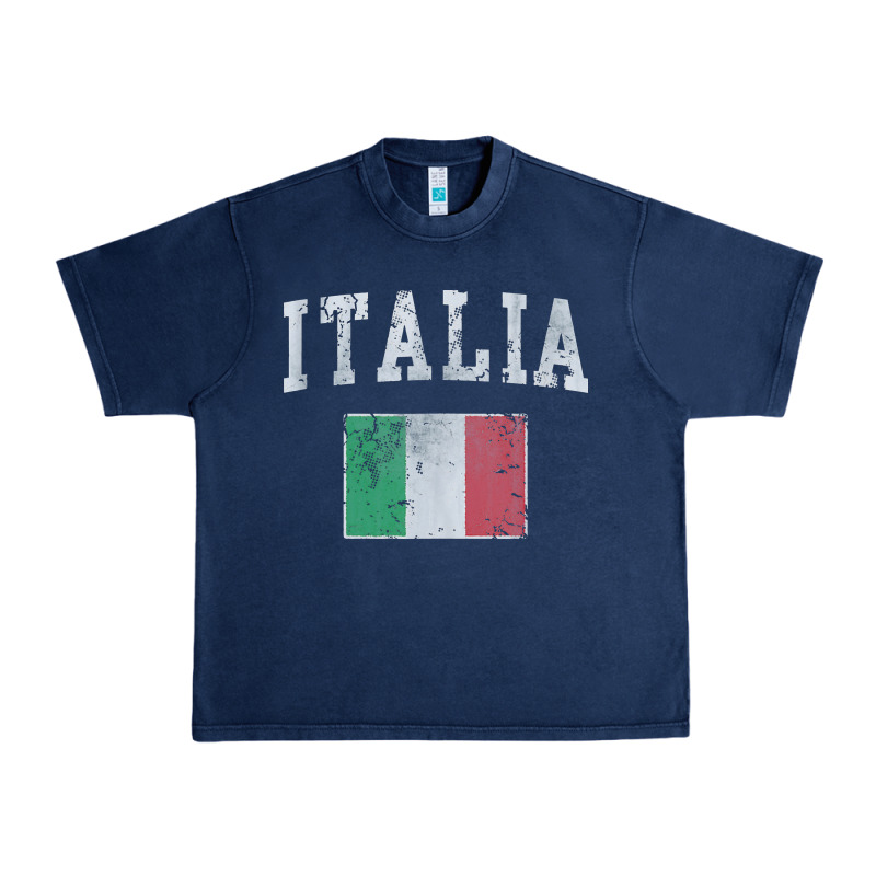 Vintage Italia Italian Flag Italy Italiano Urban Heavy Tee by linhVisuals | Teevron