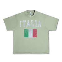Oil Green vintage italia italian flag italy italiano Urban Heavy Tee - linhVisuals