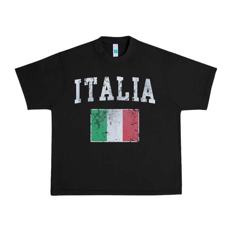 Vintage Italia Italian Flag Italy Italiano Urban Heavy Tee by linhVisuals | Teevron