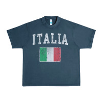 Midnight Navy vintage italia italian flag italy italiano Urban Heavy Tee - linhVisuals