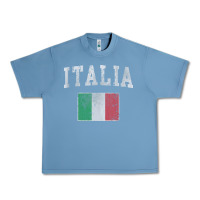Pebble Blue vintage italia italian flag italy italiano Urban Heavy Tee - linhVisuals