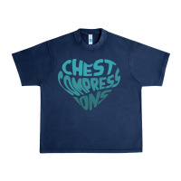 Navy doctor mike merch chest compressions Urban Heavy Tee - linhVisuals
