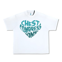 White doctor mike merch chest compressions Urban Heavy Tee - linhVisuals
