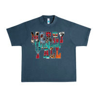 Midnight Navy merry christmas y'all Urban Heavy Tee - CowhideDigitalArt
