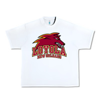 White loyola college prep Urban Heavy Tee - linhVisuals
