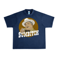 Navy sumbitch distressed Urban Heavy Tee - linhVisuals