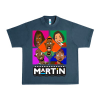 Midnight Navy Martin TV Show Urban Heavy Tee - linhVisuals
