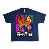 Navy Martin TV Show Urban Heavy Tee - linhVisuals