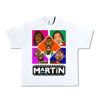 White Martin TV Show Urban Heavy Tee - linhVisuals