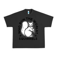 Pigment Black who run the world squirrels Urban Heavy Tee - linhVisuals