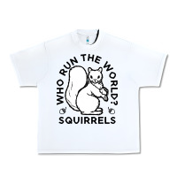 White who run the world squirrels Urban Heavy Tee - linhVisuals