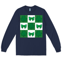 Navy st patricks day  2 ös 4.19.29 Long Sleeve Tee - CowhideDigitalArt