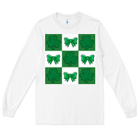White st patricks day  2 ös 4.19.29 Long Sleeve Tee - CowhideDigitalArt