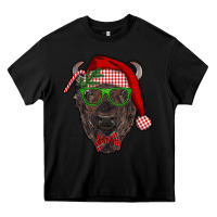 Black christmas bison Heavy Core Tee - RanaPortraitStore