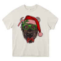 Cream christmas bison Heavy Core Tee - RanaPortraitStore