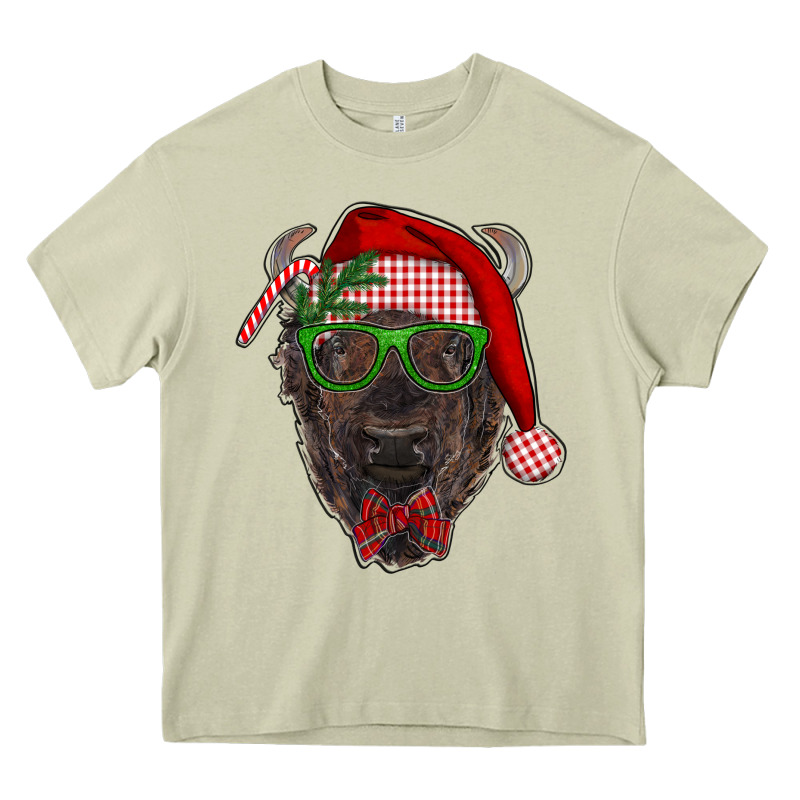 Christmas Bison Heavy Core Tee by RanaPortraitStore | Teevron
