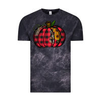 Cloud Black Buffalo Pumpkin Vintage Tee - CowhideDigitalArt
