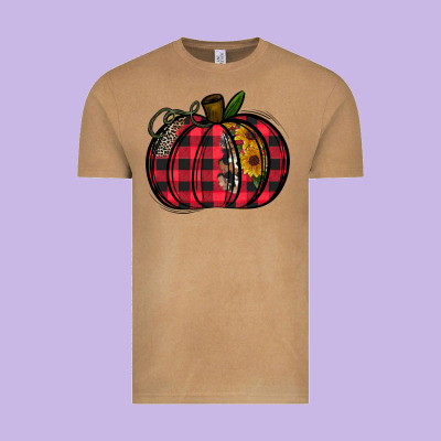 Buffalo Pumpkin Vintage Tee Designed By Cowhidedigitalart