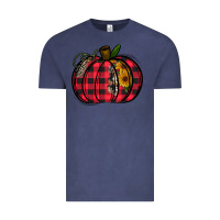 Vintage Denim Buffalo Pumpkin Vintage Tee - CowhideDigitalArt