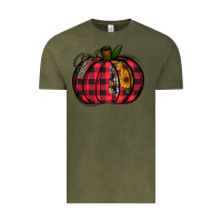 Vintage Olive Buffalo Pumpkin Vintage Tee - CowhideDigitalArt