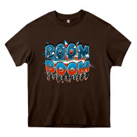 Chocolate Brown Boom boom Mama Mother's Day Heavy Core Tee - FaDigitalArtStudio