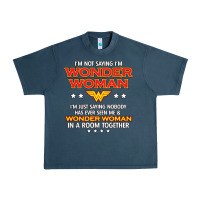 Midnight Navy wonder woman Urban Heavy Tee - linhVisuals