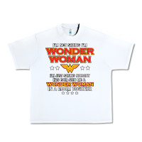 White wonder woman Urban Heavy Tee - linhVisuals