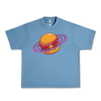 Pebble Blue Burger  Saturn Urban Heavy Tee - linhVisuals