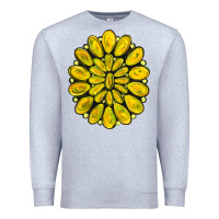 Heather Grey yellow  gemstone jewelny Premium Sweatshirt - RanaPortraitStore