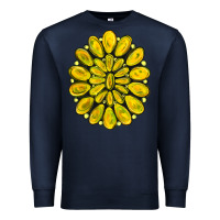 Navy yellow  gemstone jewelny Premium Sweatshirt - RanaPortraitStore