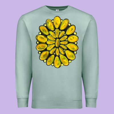 Yellow  Gemstone Jewelny Premium Sweatshirt Designed By Ranaportraitstore