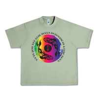 Oil Green two lost souls swimming in a fish bowl Urban Heavy Tee - linhVisuals