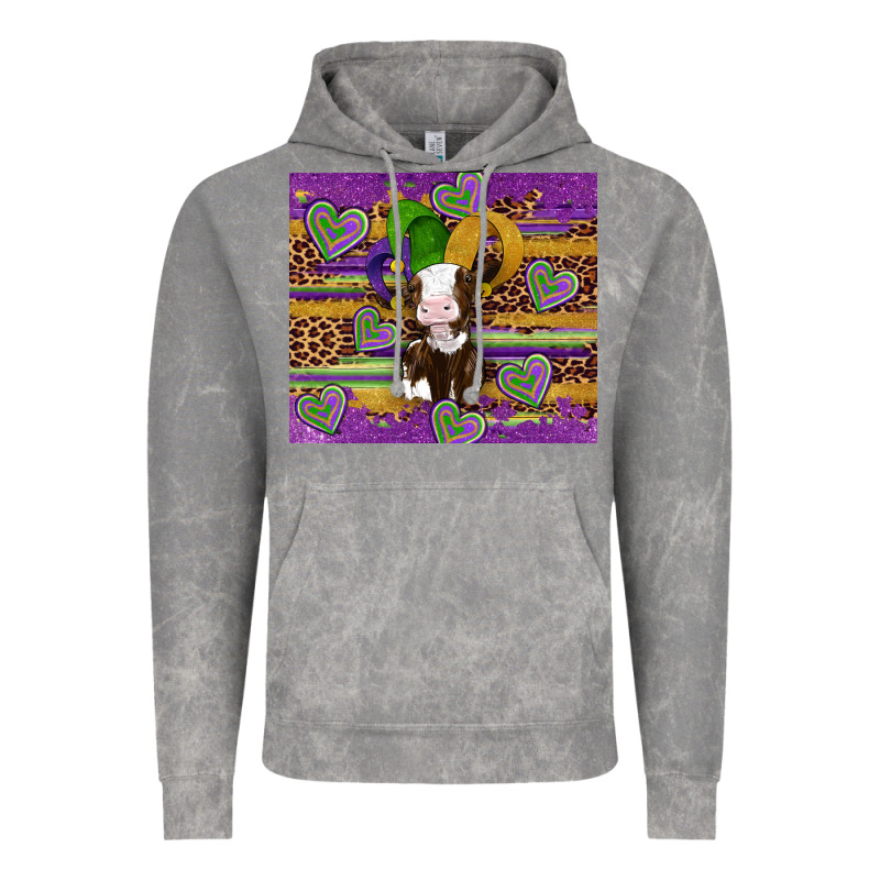 Mardi Gras Cow Vintage Hoodie by Artiststas | Teevron