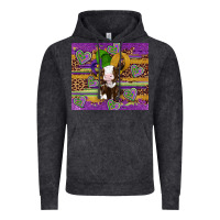 Vintage Black mardi gras cow Vintage Hoodie - Artiststas