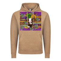 Vintage Coffee mardi gras cow Vintage Hoodie - Artiststas