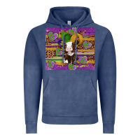 Vintage Denim mardi gras cow Vintage Hoodie - Artiststas