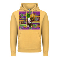 Vintage Mustard mardi gras cow Vintage Hoodie - Artiststas