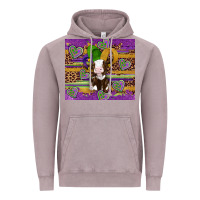Vintage Zinc mardi gras cow Vintage Hoodie - Artiststas