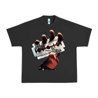Pigment Black Judas Of Priest - British Steel Urban Heavy Tee - linhVisuals