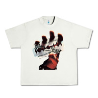 Pistachio Judas Of Priest - British Steel Urban Heavy Tee - linhVisuals